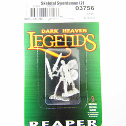 RPR03756 Skeleton Swordsmen Set of 2 Miniatures 25mm Heroic Scale (ONLINE ORDER ONLY)