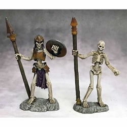 RPR03757 Skeleton Spearmen Set of 2 Miniatures 25mm Heroic Scale (ONLINE ORDER ONLY)