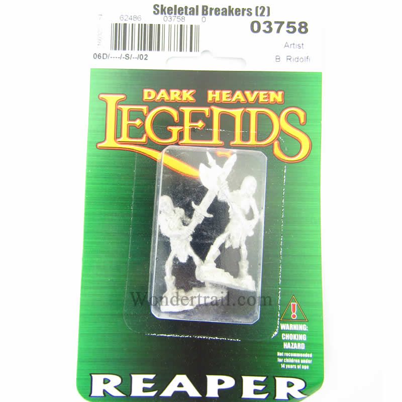 RPR03758 Skeleton Spearmen Set of 2 Miniatures 25mm Heroic Scale (ONLINE ORDER ONLY)