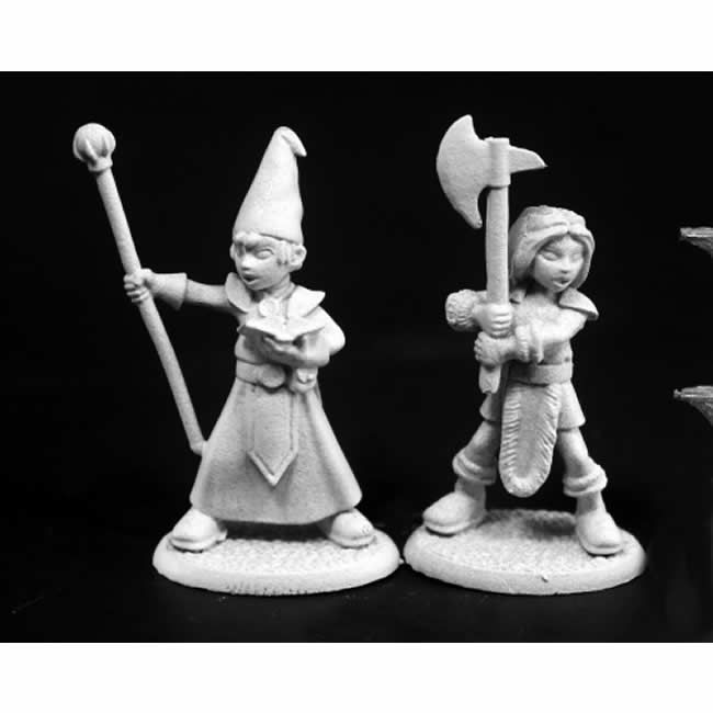 RPR03760 Wizard and Barbarian Kids No 1 Miniature 25mm Heroic Scale (ONLINE ORDER ONLY)