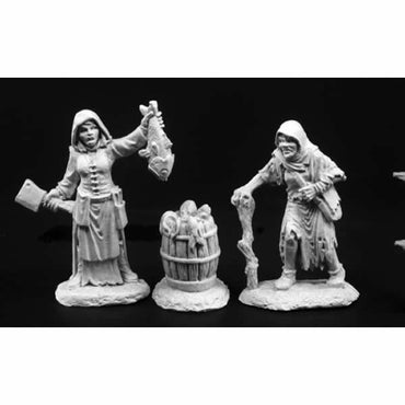 RPR03789 Townsfolk Dreadmere Fishwife And Crone Miniature 25mm Scale (ONLINE ORDER ONLY)