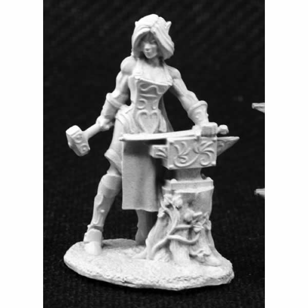 RPR03803 Larill Silverhand Elf Blacksmith Miniature 25mm Heroic Scale (ONLINE ORDER ONLY)
