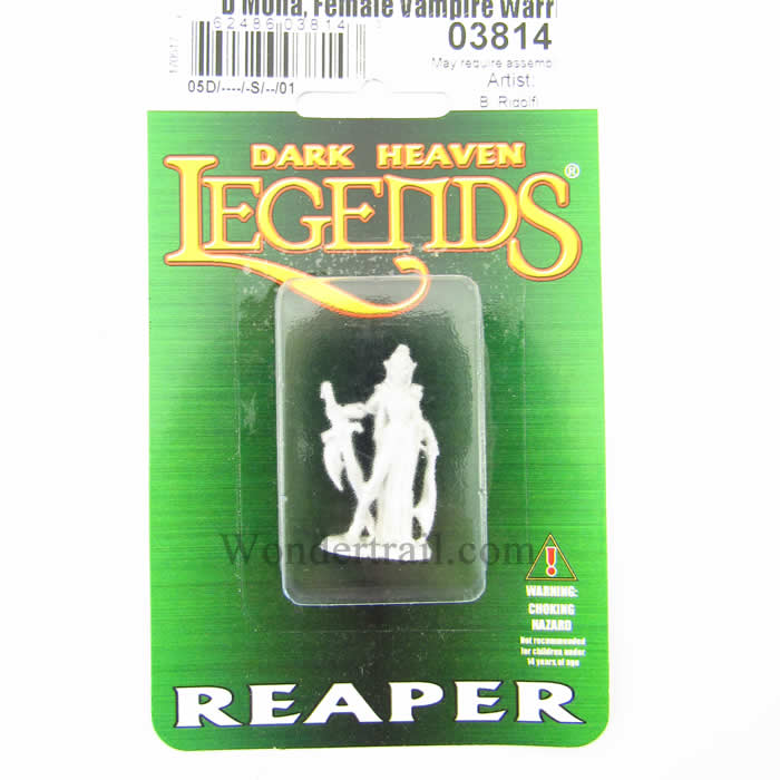RPR03814 Dmona Female Vampire Warrior Miniature 25mm Heroic Scale (ONLINE ORDER ONLY)