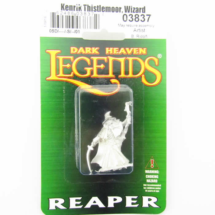 RPR03837 Kenrik Thistlemoor Wizard Miniature 25mm Heroic Scale (ONLINE ORDER ONLY)
