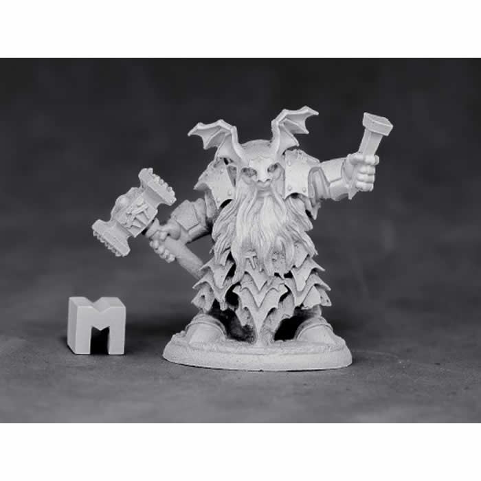 RPR03883 Dark Dwarf Irontonque Priest Miniature 25mm Heroic Scale (ONLINE ORDER ONLY)