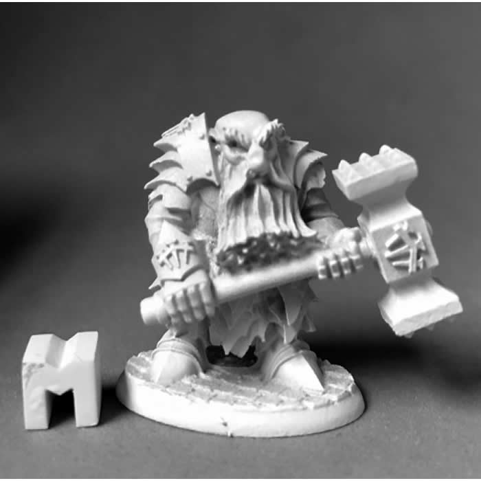 RPR03898 Dark Dwarf Pounder Fighter Miniature 25mm Heroic Scale (ONLINE ORDER ONLY)