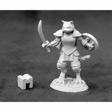 RPR03928 Steelclaw Catfolk Paladin Miniature 25mm Heroic Scale (ONLINE ORDER ONLY)