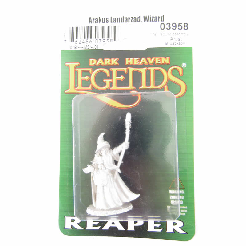 RPR03958 Arakus Landarzad Wizard Miniature 25mm Heroic Scale (ONLINE ORDER ONLY)