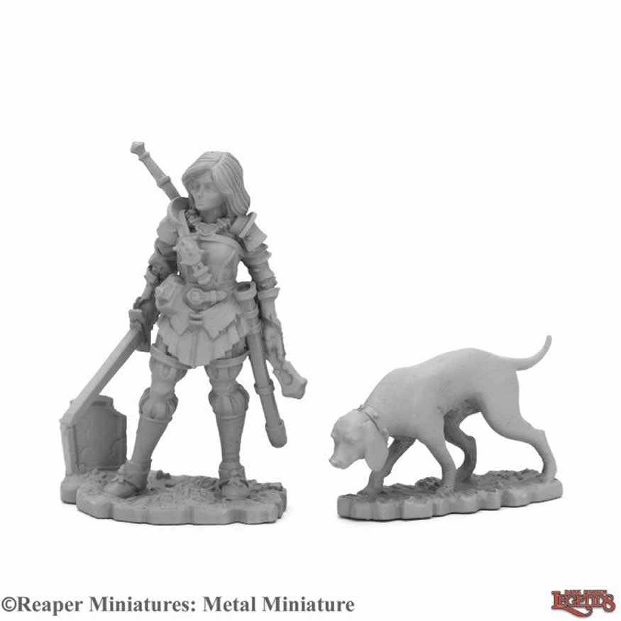 RPR03970 Duskwarden and Hound Miniature 25mm Heroic Scale (ONLINE ORDER ONLY)