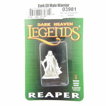 RPR03981 Dark Elf Male Warrior 25mm Heroic Scale Dark Heaven Legends (ONLINE ORDER ONLY)