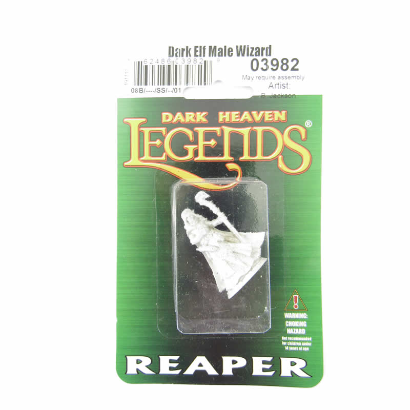 RPR03982 Dark Elf Male Wizard 25mm Heroic Scale Dark Heaven Legends (ONLINE ORDER ONLY)