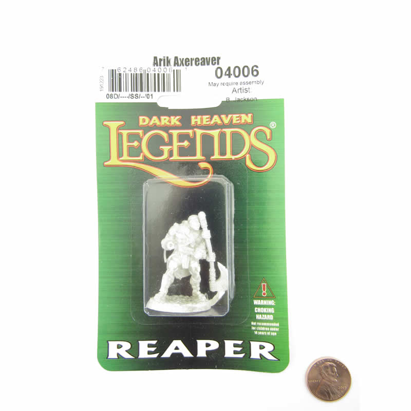 RPR04006 Arik Axereaver the Barbarian Miniature 25mm Heroic Scale Figure Reaper Miniatures (ONLINE ORDER ONLY)