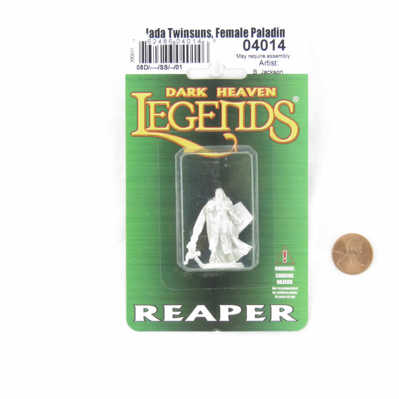 RPR04014 Jade Twinsuns Female Paladin Miniature 25mm Heroic Scale Figure Dark Heaven Legends (ONLINE ORDER ONLY)
