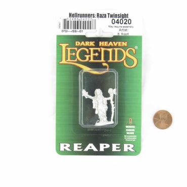 RPR04020 Hellrunners Raza Twinsight Hex Witch Miniature 25mm Heroic Scale Figure Dark Heaven Legends (ONLINE ORDER ONLY)