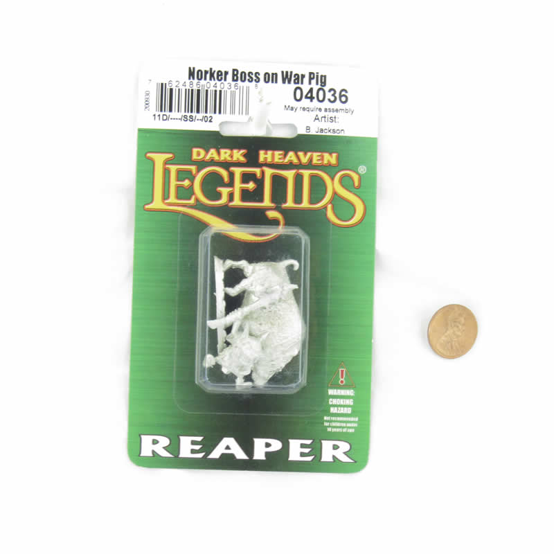 RPR04036 Norker Boss On War Pig Miniature 25mm Heroic Scale Figure Dark Heaven Legends (ONLINE ORDER ONLY)