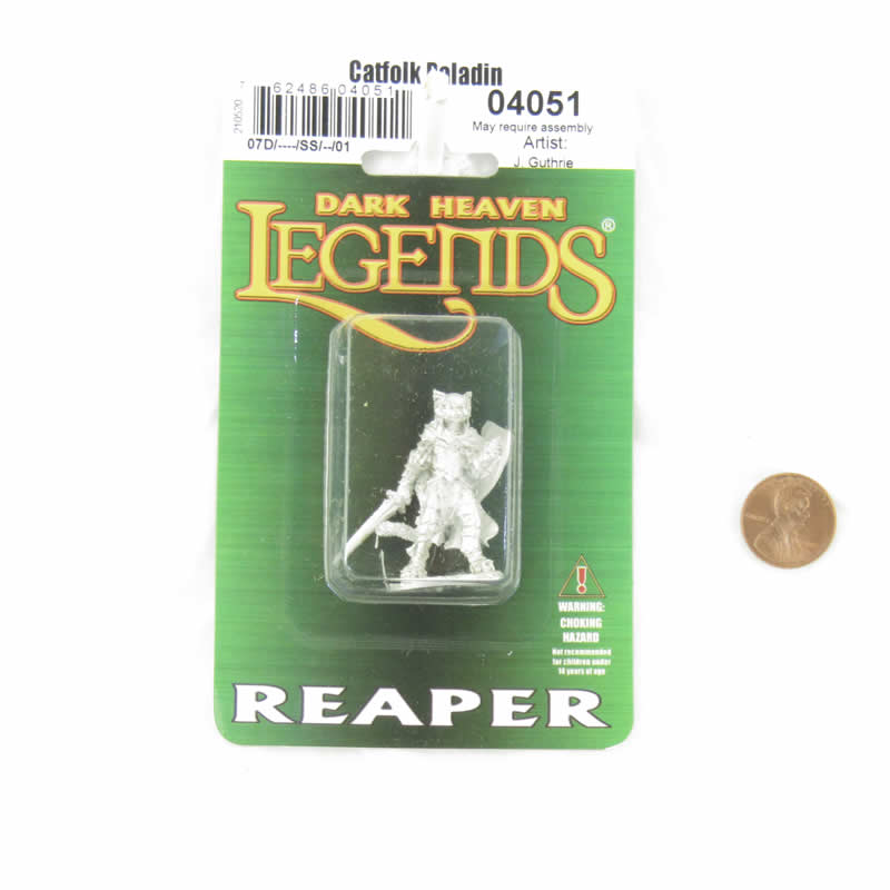 RPR04051 Catfolk Paladin Miniature 25mm Heroic Scale Figure Dark Heaven Legends (ONLINE ORDER ONLY)