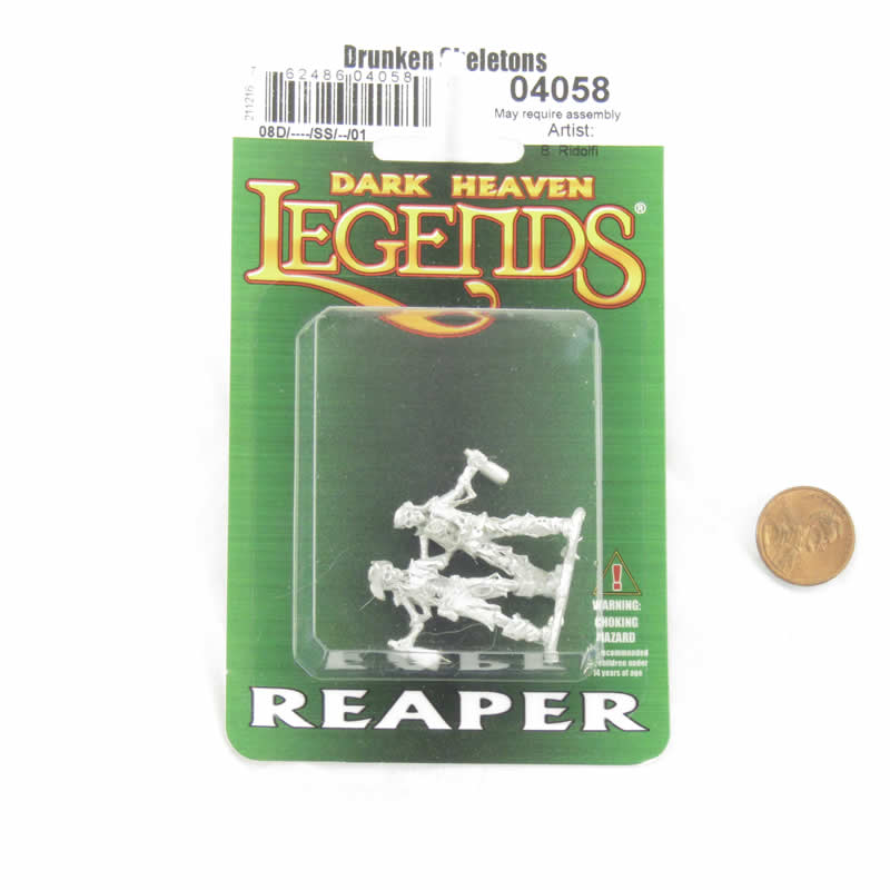 RPR04058 Drunken Skeleton Pirates Miniature 25mm Heroic Scale Figure (ONLINE ORDER ONLY)