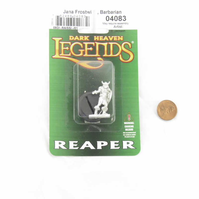 RPR04083 Human Barbarian Jana Frostwind Miniature 25mm Heroic Scale Figure Dark Heaven Legends (ONLINE ORDER ONLY)