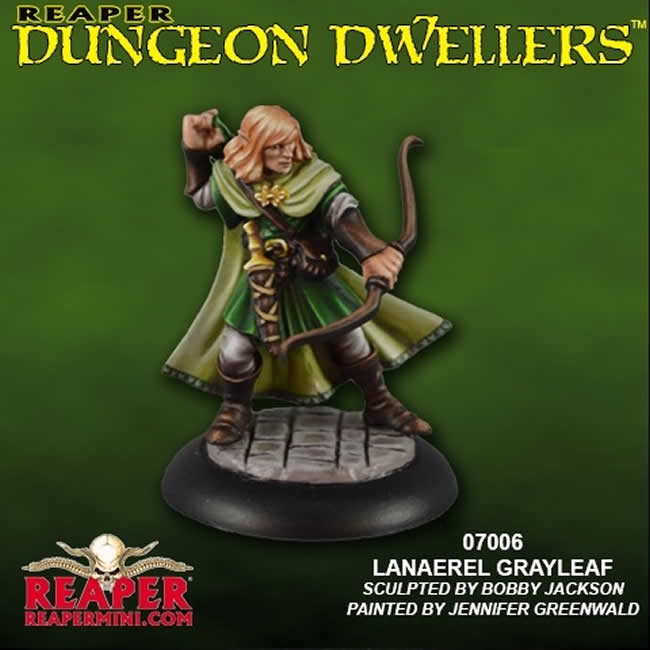 RPR07006 Lanaerel Grayleaf Elf Ranger Miniature 25mm Heroic Scale (ONLINE ORDER ONLY)