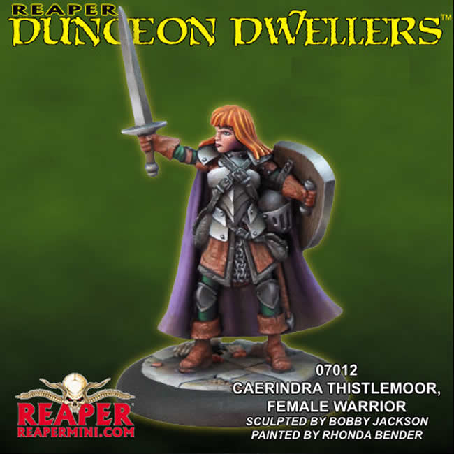 RPR07012 Caerindra Thistlemoor Warrior Miniature 25mm Heroic Scale Dungeon Dwellers (ONLINE ORDER ONLY)