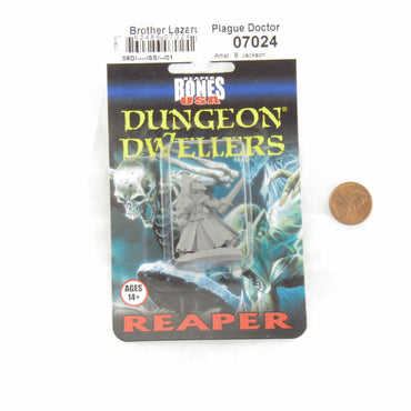 RPR07024 Brother Lazarus Plague Doctor Miniature 25mm Heroic Scale Figure Dungeon Dwellers (ONLINE ORDER ONLY)