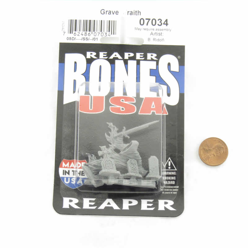 RPR07034 Grave Wraith and Tombstones Miniature 25mm Heroic Scale Figure Dungeon Dwellers (ONLINE ORDER ONLY)