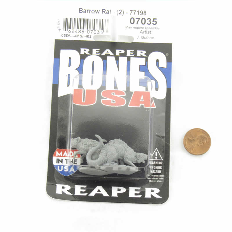 RPR07035 Barrow Rats Miniature 25mm Heroic Scale Figure Dungeon Dwellers (ONLINE ORDER ONLY)