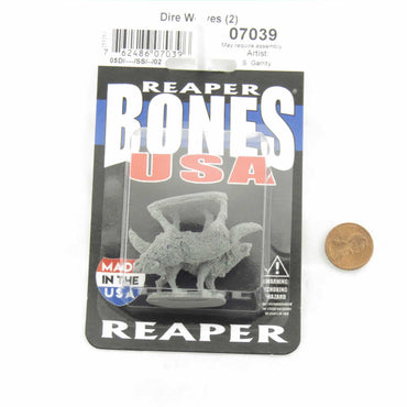 RPR07039 Dire Wolves Miniature 25mm Heroic Scale Figure Dungeon Dwellers (ONLINE ORDER ONLY)