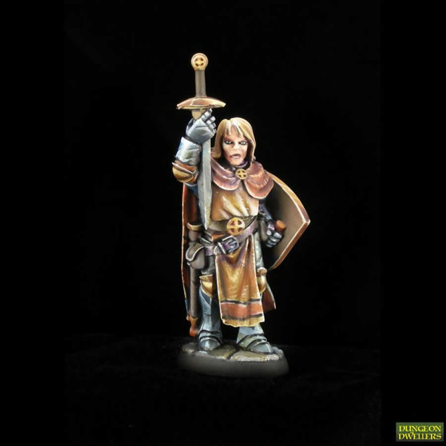 RPR07076 Sir Danarel The Holy Miniature 25mm Heroic Scale Figure 3D Printed Dungeon Dwellers (ONLINE ORDER ONLY)