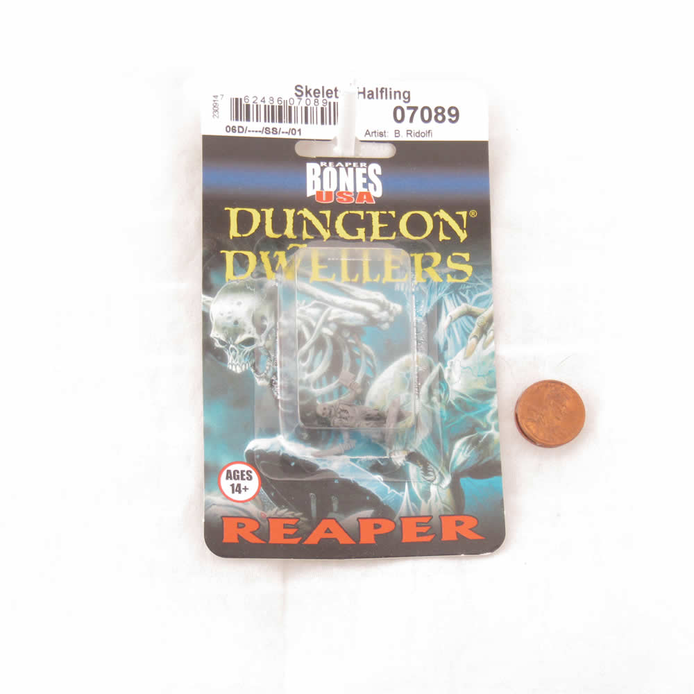 RPR07089 Skeletal Halfling Miniature 25mm Heroic Scale Figure Dungeon Dwellers (ONLINE ORDER ONLY)