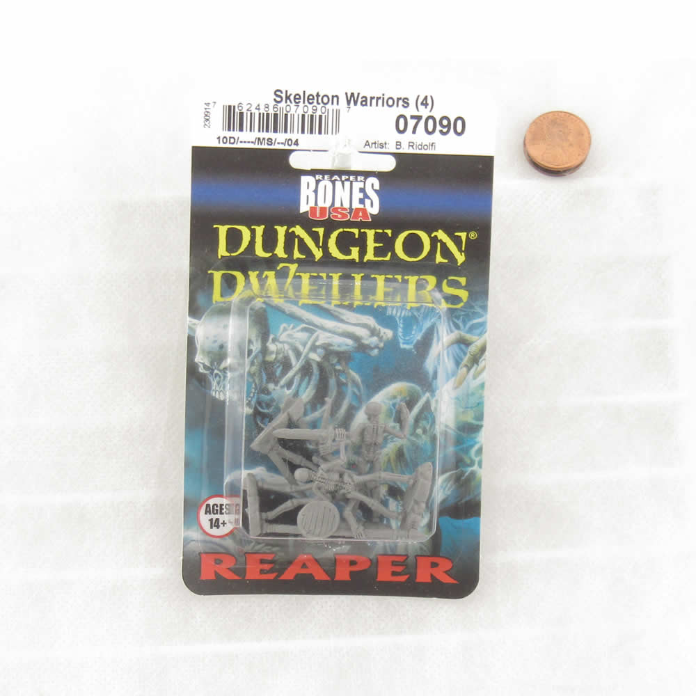 RPR07090 Skeleton Warriors Miniature 25mm Heroic Scale Figure Dungeon Dwellers (ONLINE ORDER ONLY)
