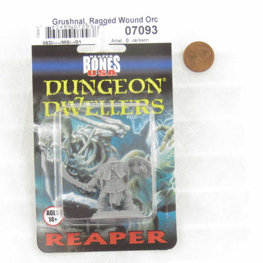 RPR07093 Grushnal Ragged Wound Orc Miniature 25mm Heroic Scale Figure 3D Printed Dungeon Dwellers Reaper Miniatures (ONLINE ORDER ONLY)