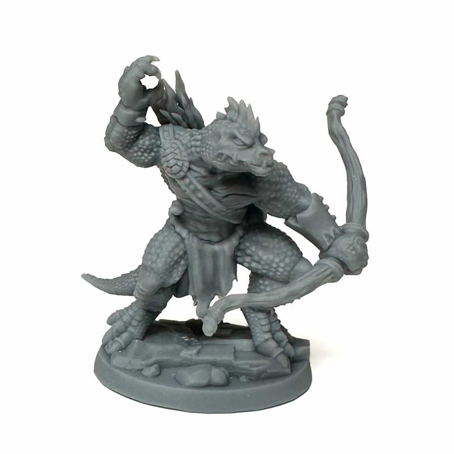 RPR07094 Waspnettle Lizardman Archer Miniature 25mm Heroic Scale Figure 3D Printed Dungeon Dwellers Reaper Miniatures (ONLINE ORDER ONLY)