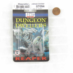 RPR07094 Waspnettle Lizardman Archer Miniature 25mm Heroic Scale Figure 3D Printed Dungeon Dwellers Reaper Miniatures (ONLINE ORDER ONLY)