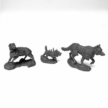 RPR07100 War Dogs Miniature 25mm Heroic Scale Figure 3D Printed Dungeon Dwellers (ONLINE ORDER ONLY)