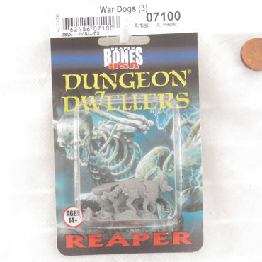 RPR07100 War Dogs Miniature 25mm Heroic Scale Figure 3D Printed Dungeon Dwellers (ONLINE ORDER ONLY)