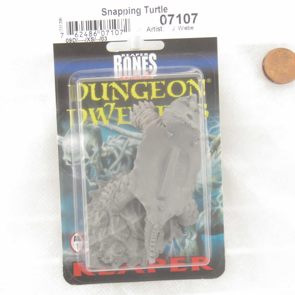 RPR07107 Giant Snapping Turtle Miniature 25mm Heroic Scale Figure Dungeon Dwellers (ONLINE ORDER ONLY)