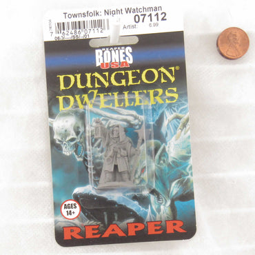 RPR07112 Townsfolk Night Watchman Miniature 25mm Heroic Scale Figure Dungeon Dwellers (ONLINE ORDER ONLY)
