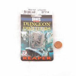 RPR07114 Male Halfling Dog Rider Miniature 25mm Heroic Scale Figure Dungeon Dwellers (ONLINE ORDER ONLY)