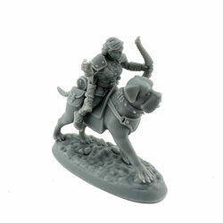 RPR07115 Female Halfling Dog Rider Miniature 25mm Heroic Scale Figure Dungeon Dwellers (ONLINE ORDER ONLY)