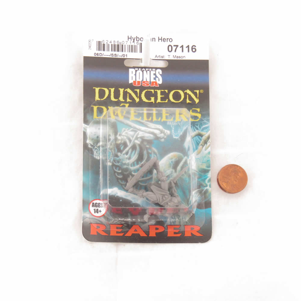 RPR07116 Hyborian Hero Miniature 25mm Heroic Scale Figure Dungeon Dwellers (ONLINE ORDER ONLY)