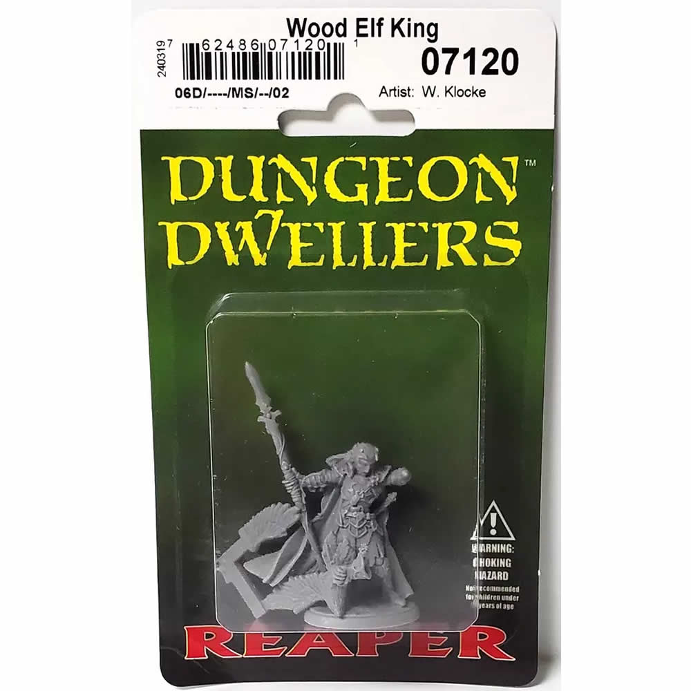 RPR07120 Wood Elf King Miniature 25mm Heroic Scale Figure Dungeon Dwellers (ONLINE ORDER ONLY)