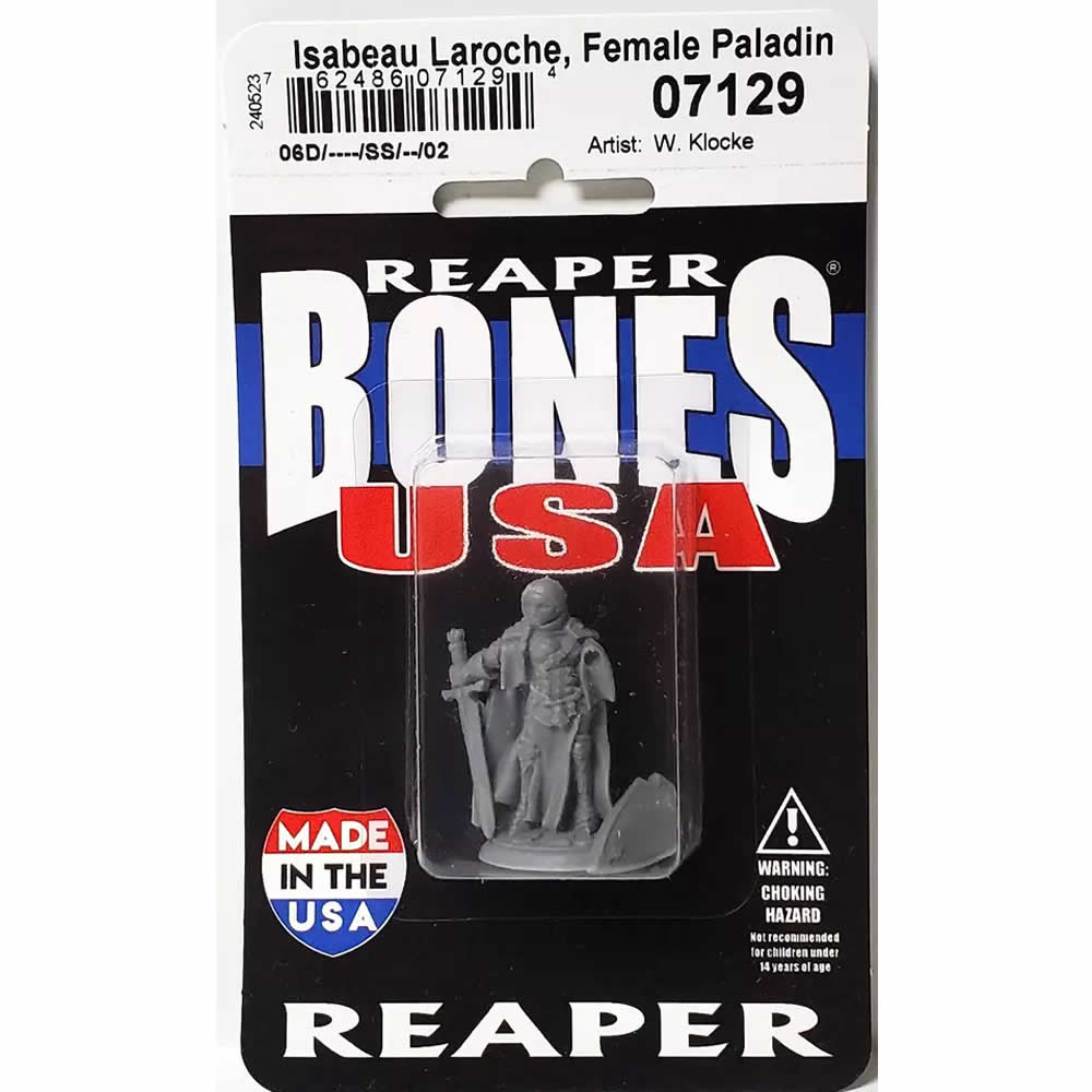 RPR07129 Isabeau Laroche Female Warrior Miniature 25mm Heroic Scale Figure Dungeon Dwellers (ONLINE ORDER ONLY)