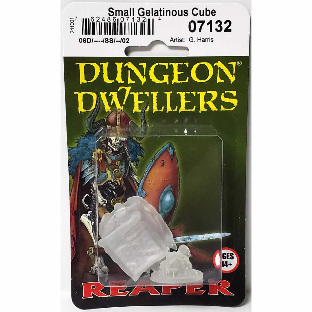 RPR07132 Small Gelatinous Cube (Clear) Miniature 25mm Heroic Scale Figure Dungeon Dwellers (ONLINE ORDER ONLY)
