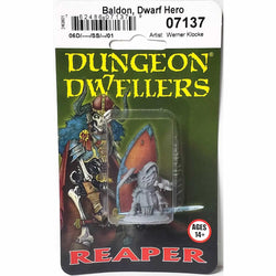RPR07137 Baldon Dwarf Hero Miniature 25mm Heroic Scale Figure Dungeon Dwellers (ONLINE ORDER ONLY)