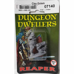 RPR07140 Clay Golem Miniature 25mm Heroic Scale Figure Dungeon Dwellers (ONLINE ORDER ONLY)