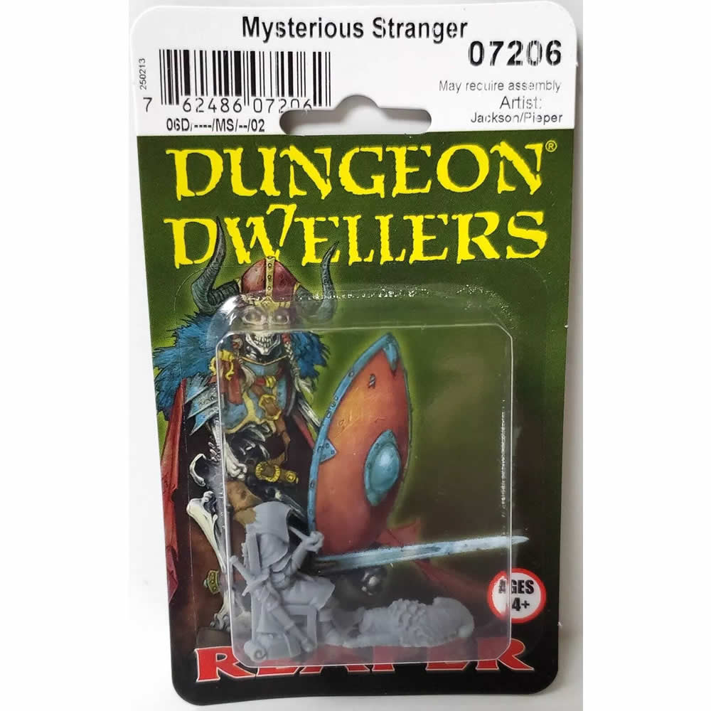 RPR07206 Mysterious Stranger and Hound Miniature 25mm Heroic Scale Figure Dungeon Dwellers (ONLINE ORDER ONLY)