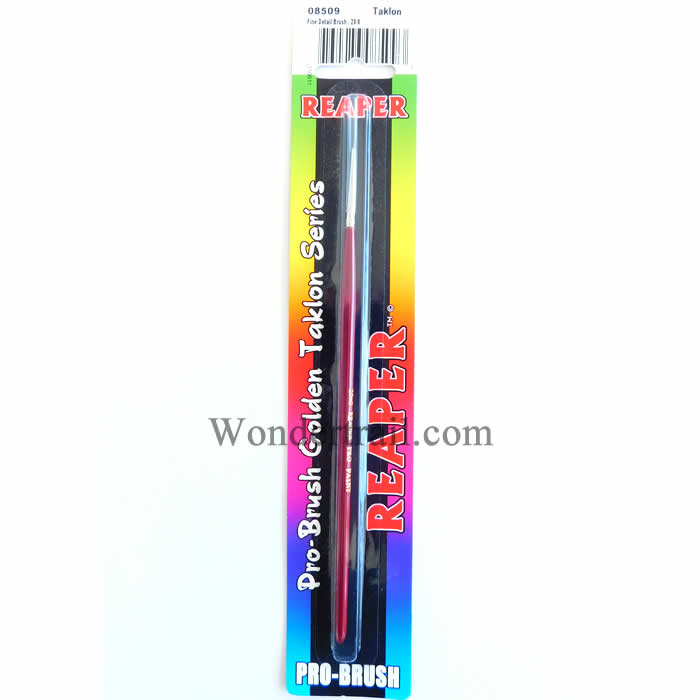RPR08509 No. 20/0 Paint Brush Pro Brush Golden Taklon Series (ONLINE ORDER ONLY)