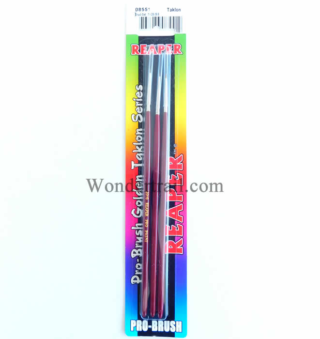 RPR08551 Small Details Brush Set Pro Brush Golden Taklon Series (ONLINE ORDER ONLY)