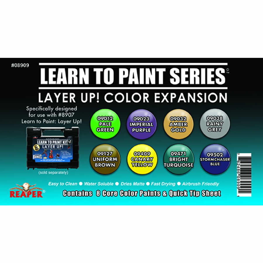 RPR08909 Layer Up Color Expansion Miniatures Learn to Paint Series (ONLINE ORDER ONLY)